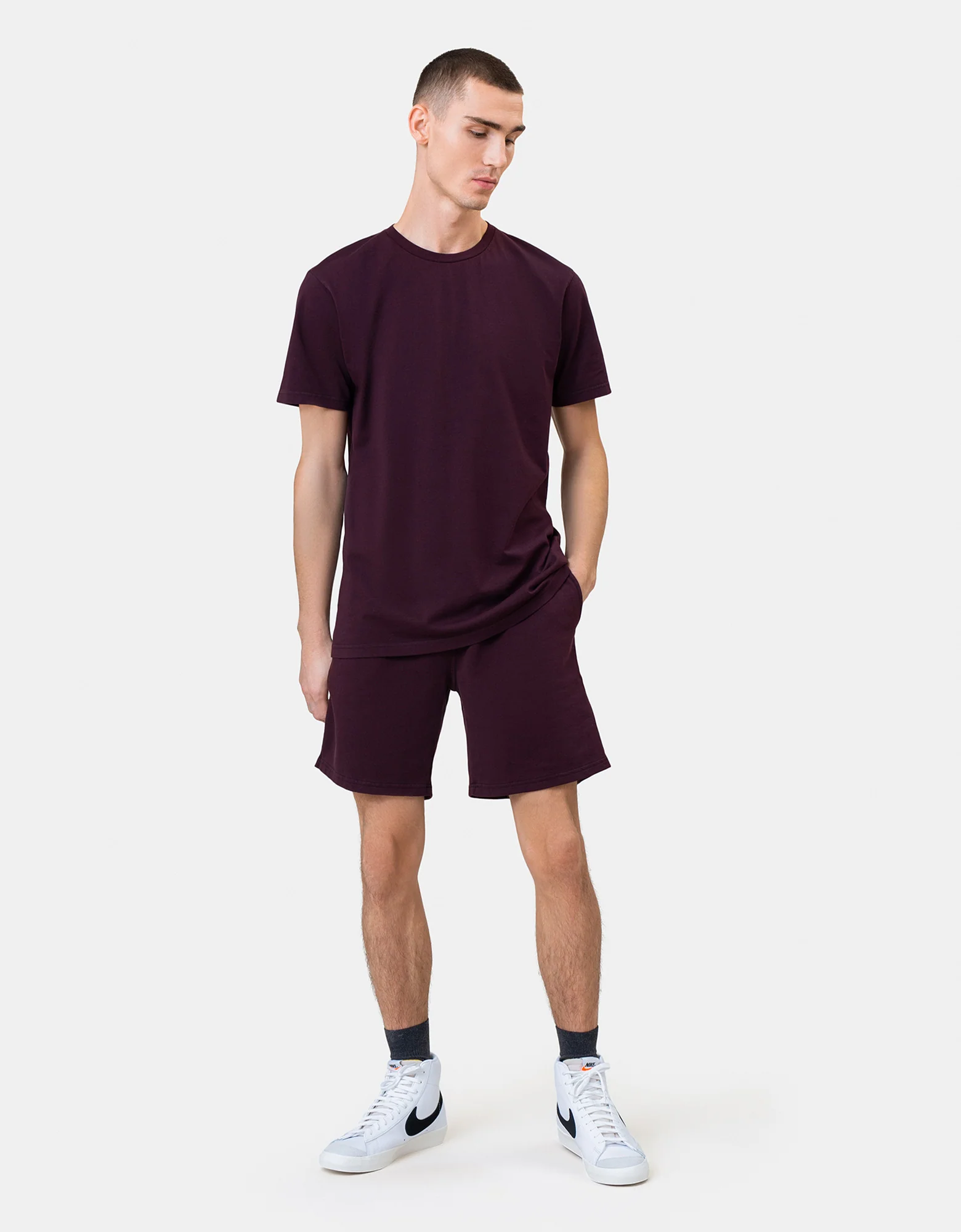 Classic Organic Sweatshorts - Light Aqua - Image 2