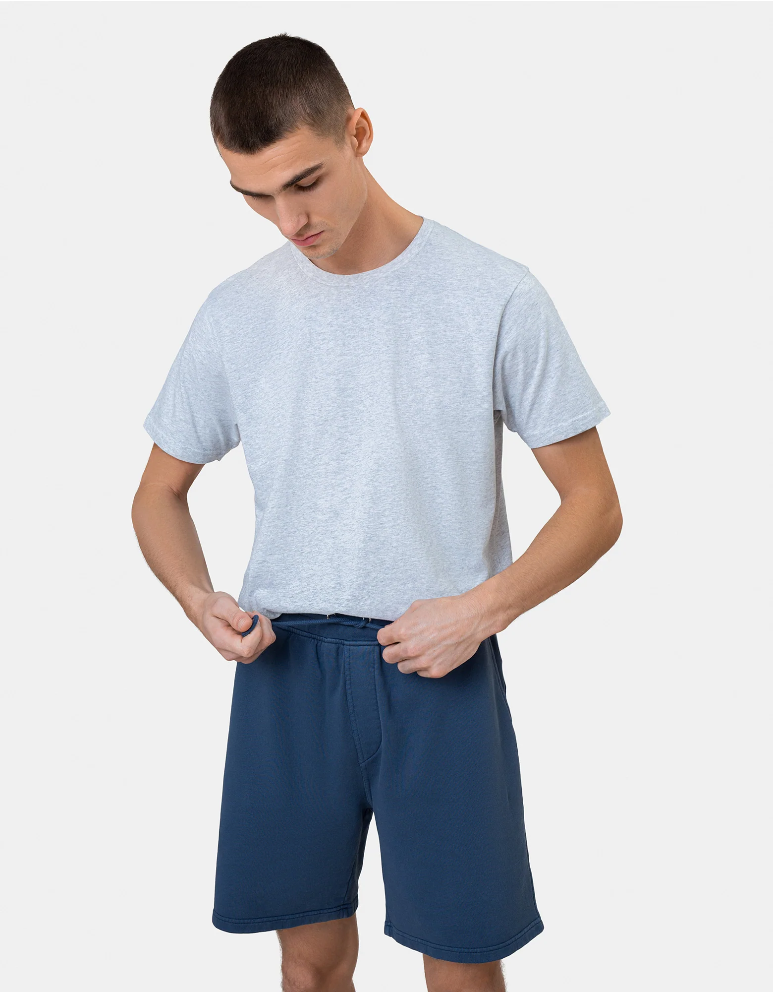 Classic Organic Sweatshorts - Pacific Blue - Image 2