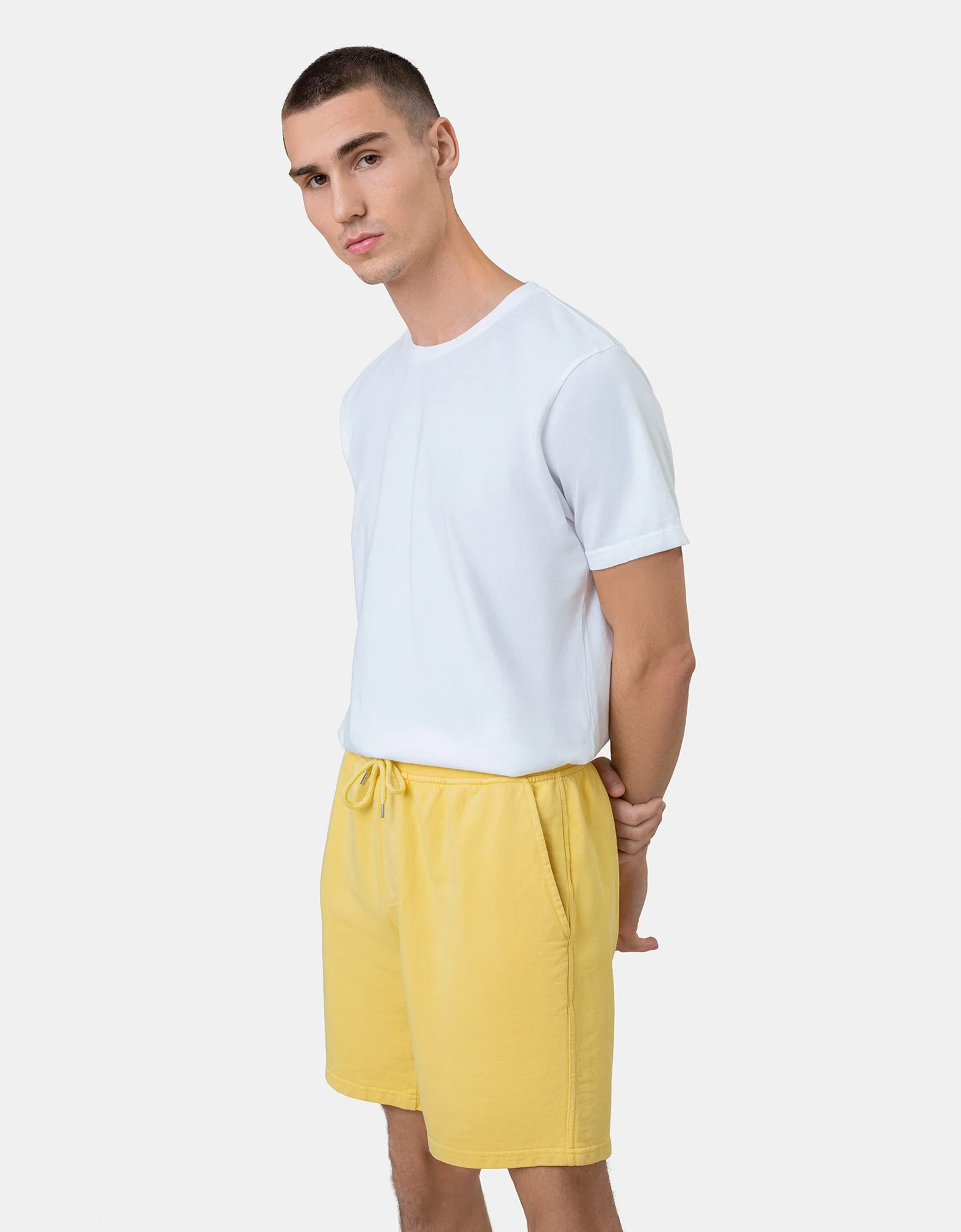 Classic Organic Sweatshorts - Warm Taupe - Image 3
