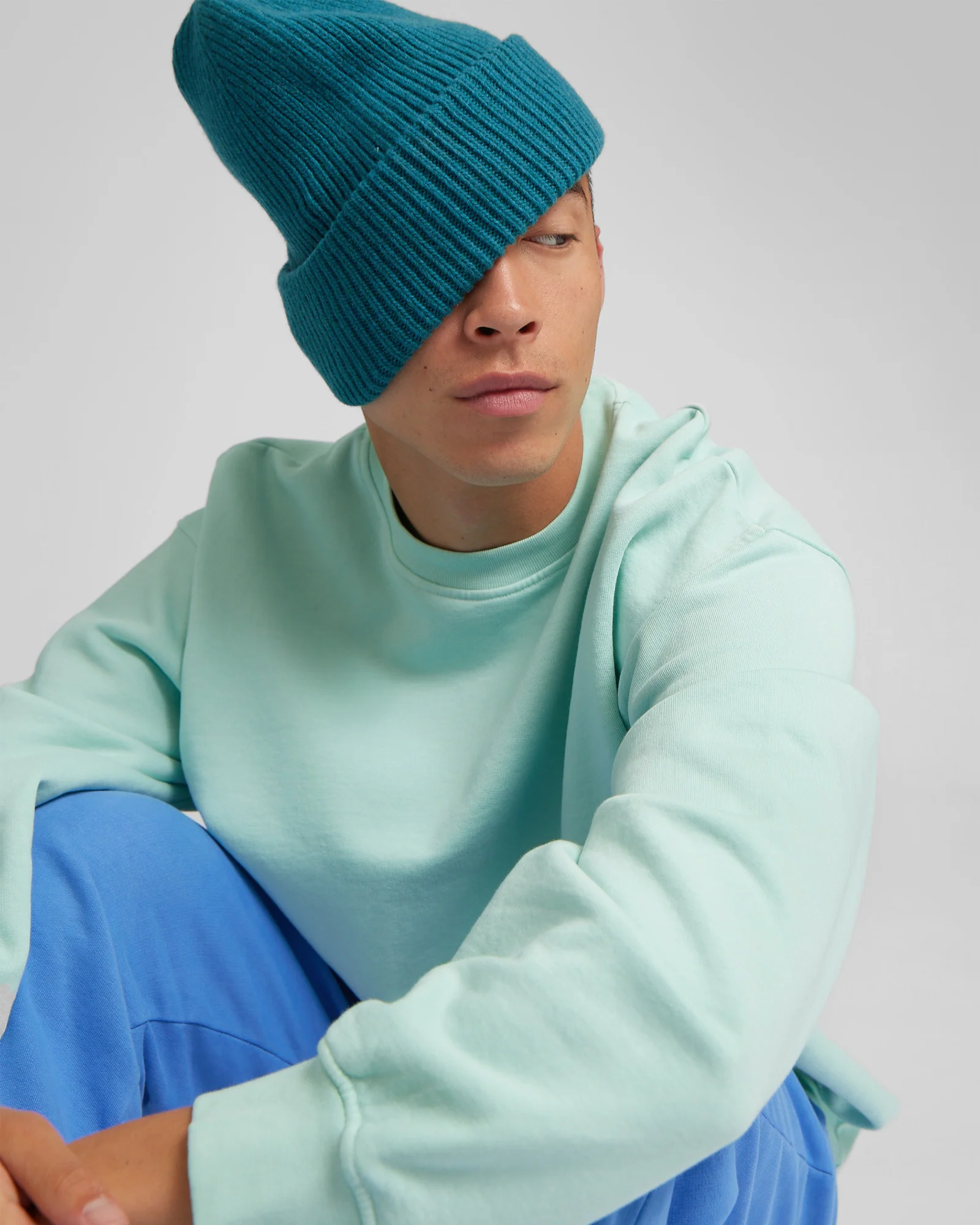 Merino Wool Hat - Royal Blue - Image 3