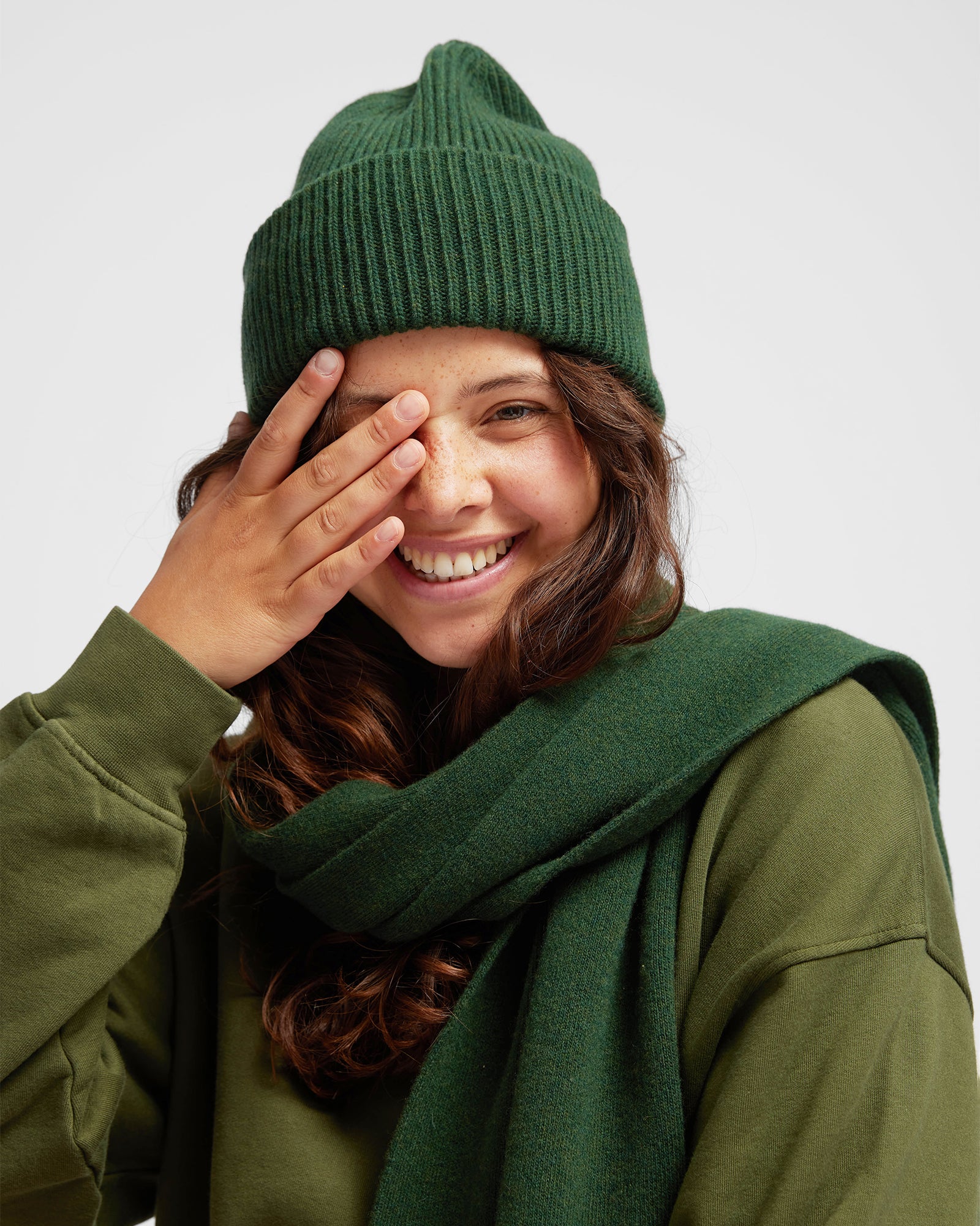 Merino Wool Hat - Warm Taupe - Image 2