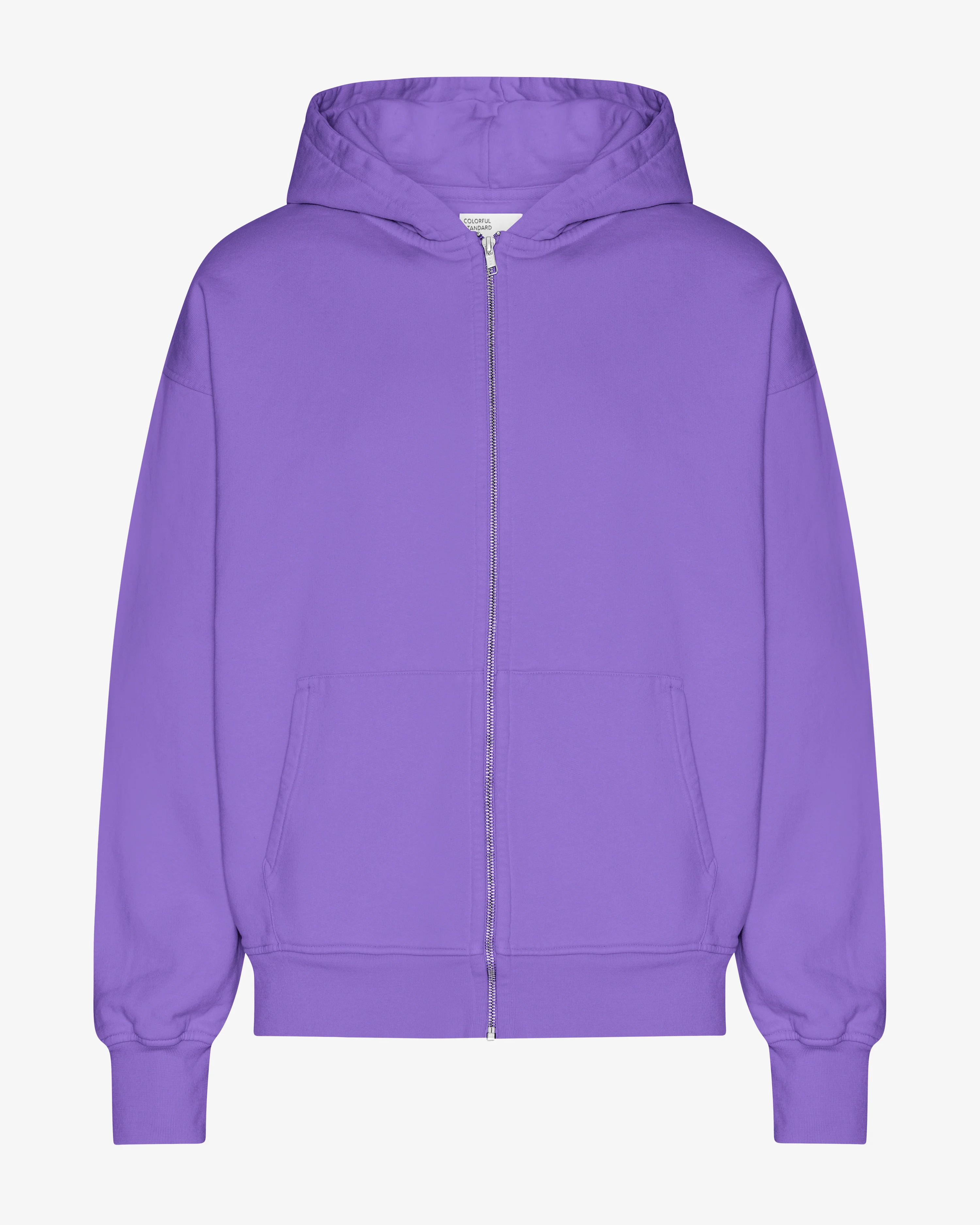 Organic Oversized Zip Hood - Ultra Violet