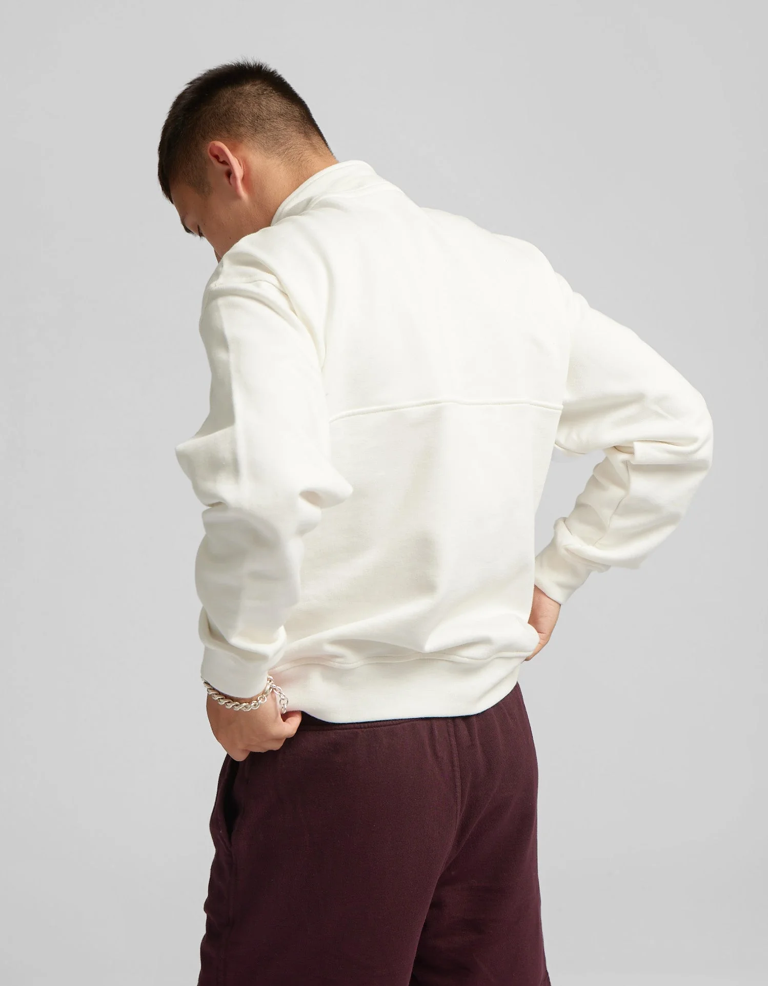 Organic Quarter Zip - Misty Brown - Image 4