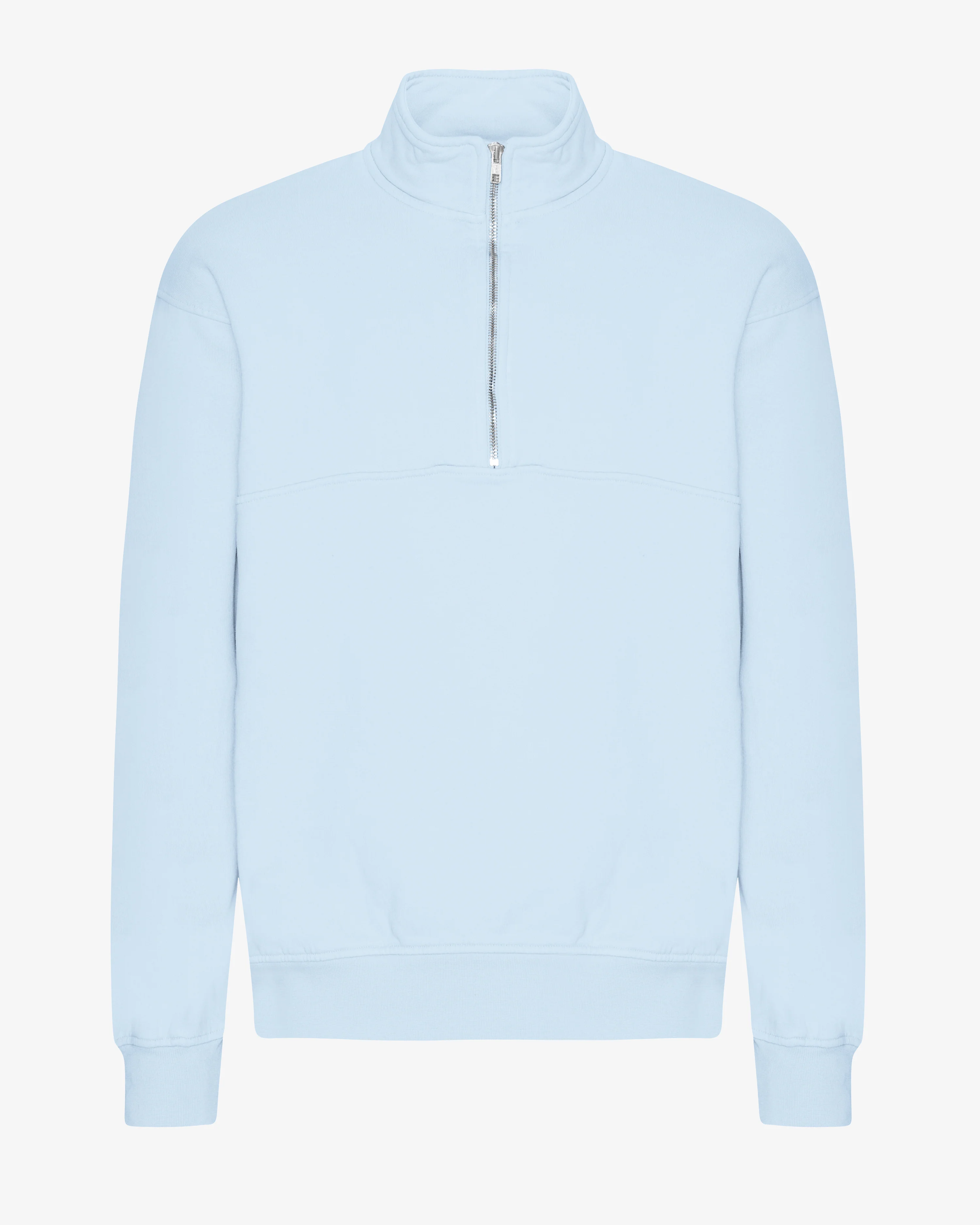 Organic Quarter Zip - Polar Blue