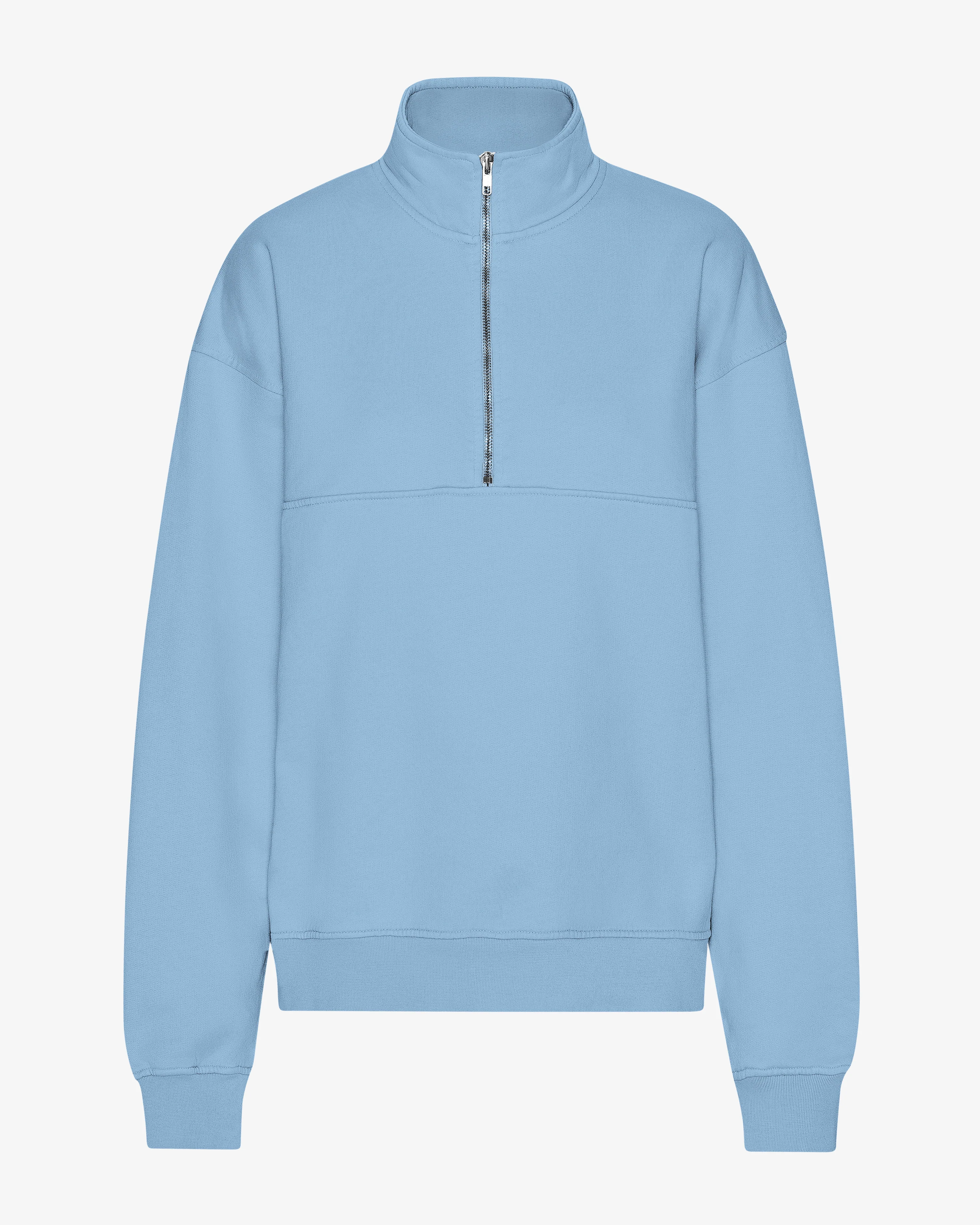 Organic Quarter Zip - Seaside Blue