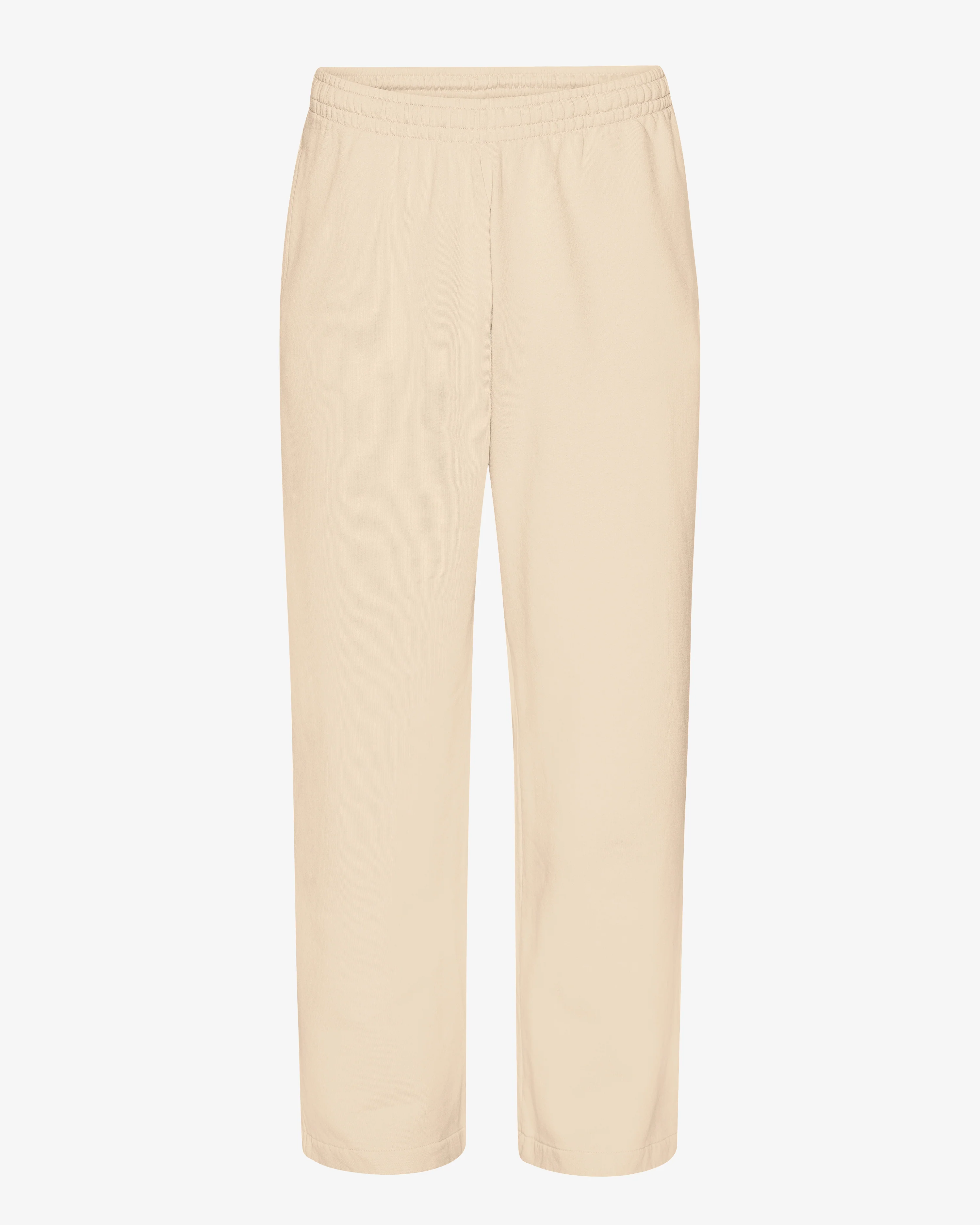 Organic Straight Leg Sweatpants - Ivory White