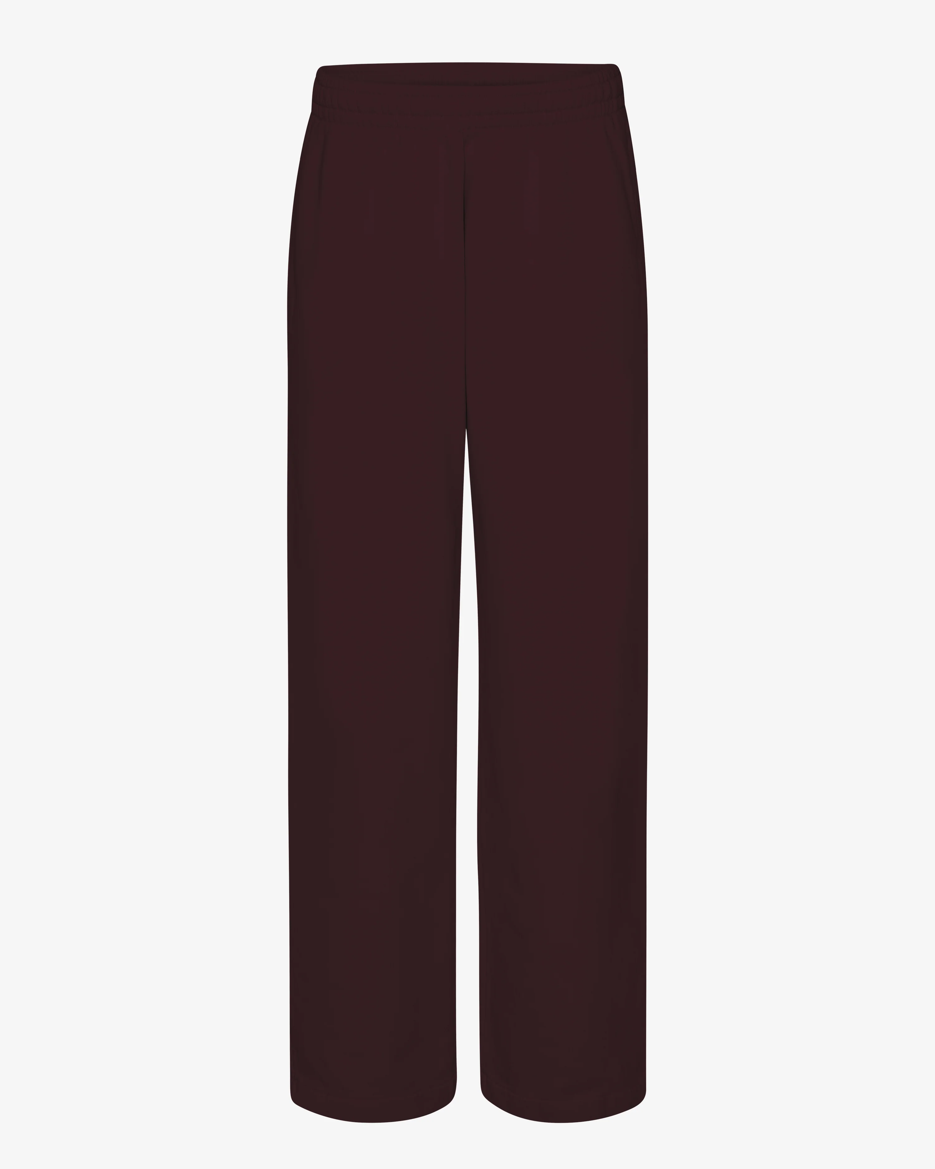 Organic Straight Leg Sweatpants - Oxblood Red