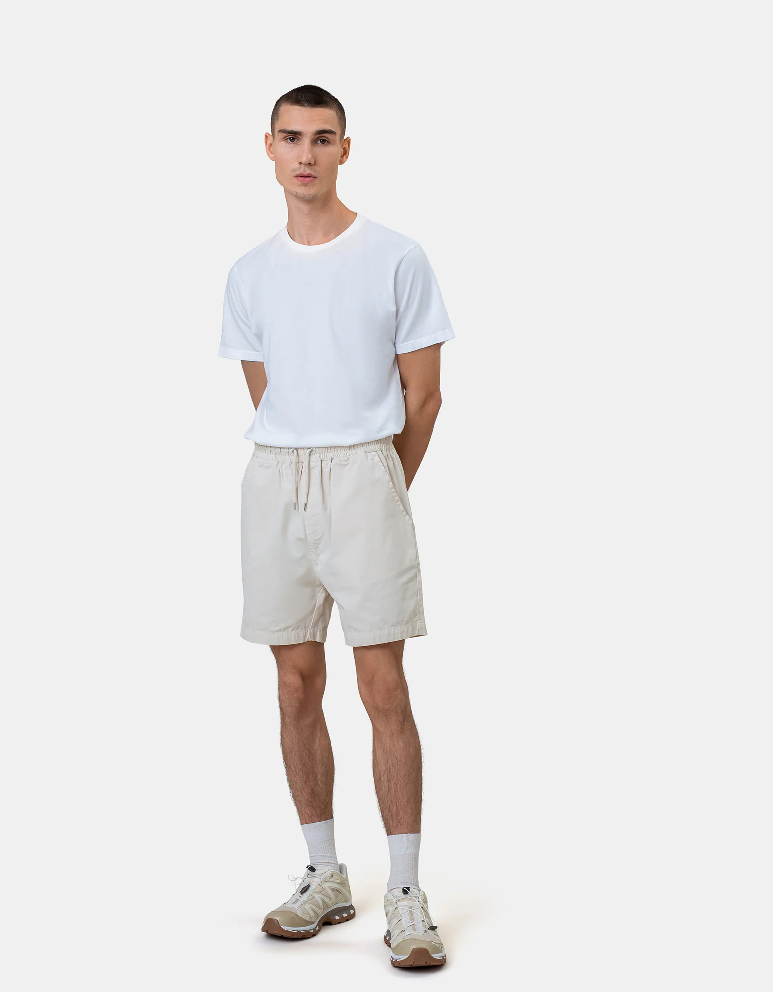 Organic Twill Shorts - Optical White - Image 2