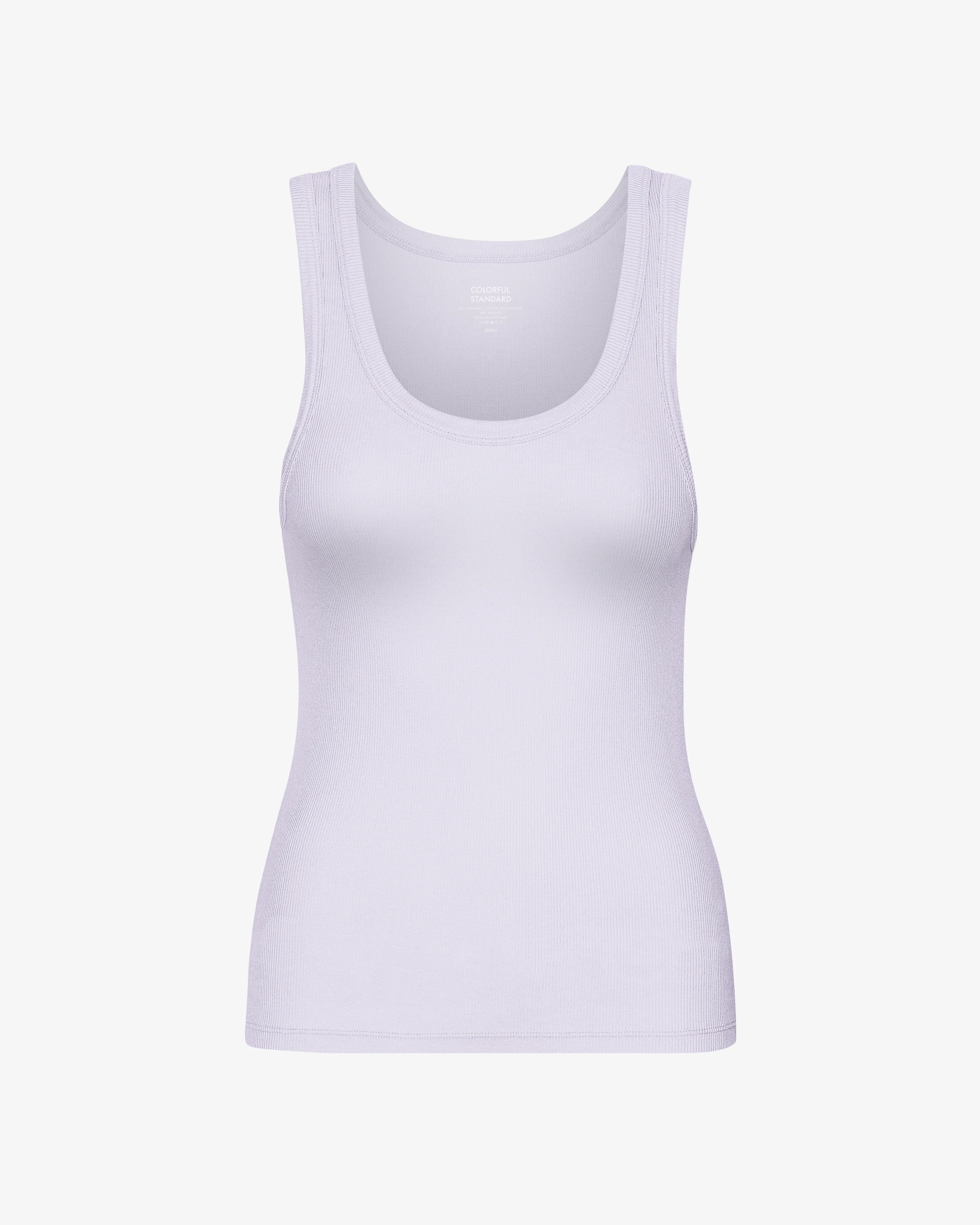Women Organic Rib Tank Top - Soft Lavender